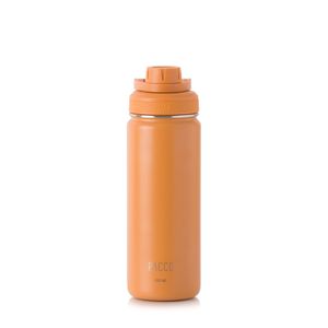 GARRAFA TÉRMICA EM INOX CARAMELO 500ml PACCO