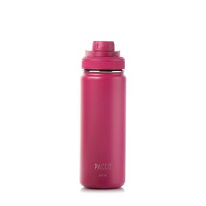GARRAFA TÉRMICA EM INOX FUCSIA 500ml PACCO