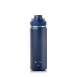 GARRAFA TÉRMICA EM INOX MARINHO 500ml PACCO