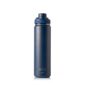 GARRAFA TÉRMICA EM INOX MARINHO 650ml PACCO