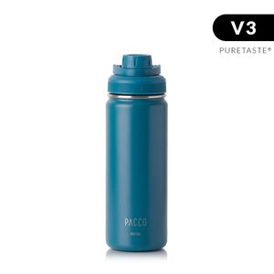 GARRAFA TÉRMICA EM INOX PURETASTE PETRÓLEO 500ml PACCO