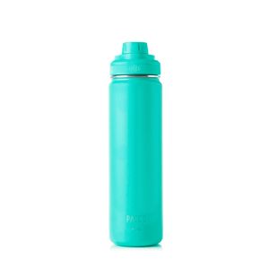 GARRAFA TÉRMICA EM INOX TURQUESA 650ml PACCO