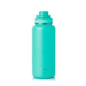 GARRAFA TÉRMICA EM INOX TURQUESA 950ml PACCO