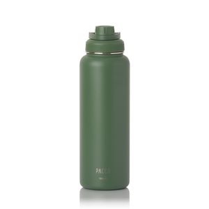 GARRAFA TERMICA EM INOX VERDE MILITAR  PACCO