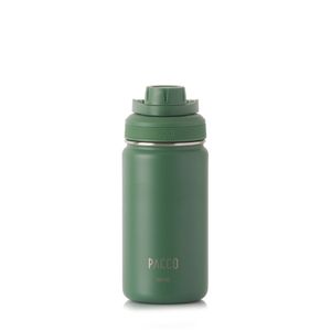 GARRAFA TÉRMICA EM INOX VERDE MILITAR 350 ML PACCO