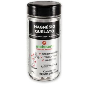MAGNÉSIO QUELATO 120 CÁPSULAS MEISSEN