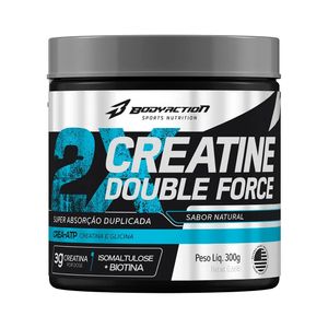 CREATINE DOUBLE FORCE NATURAL 300g BODYACTION