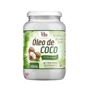 ÓLEO DE COCO EXTRA VIRGEM 500ml VILA ALIMENTOS