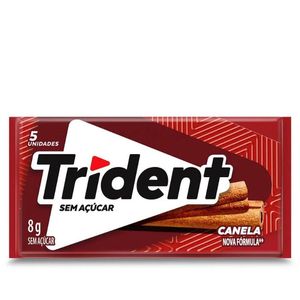 TRIDENT DE CANELA SEM AÇÚCAR 5 UNIDADES 8g KRAFT FOODS