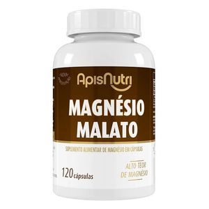MAGNÉSIO MALATO 650mg 120 CÁPSULAS APISNUTRI