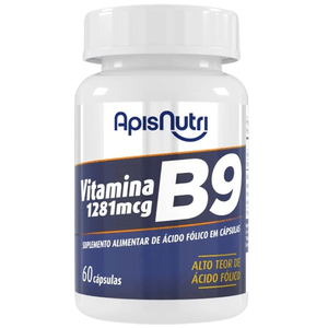 VITAMINA B9 280mg 60 CÁPSULAS APISNUTRI