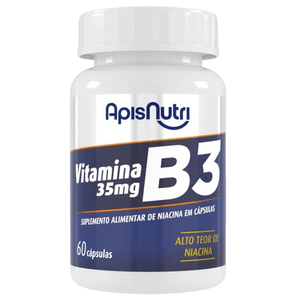 VITAMINA B3 280mg 60 CÁPSULAS APISNUTRI