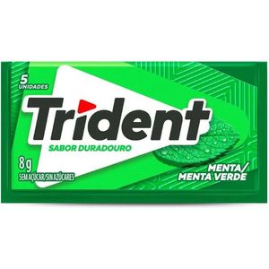 TRIDENT DE MENTA SEM AÇÚCAR 5 UNIDADES 8g KRAFT FOODS