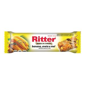 BARRA DE CEREAIS BANANA AVEIA E MEL 25g RITTER