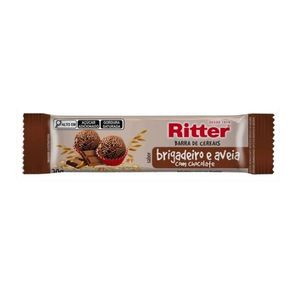 BARRA DE CEREAIS SABOR BRIGADEIRO E AVEIA COM CHOCOLATE 20g RITTER
