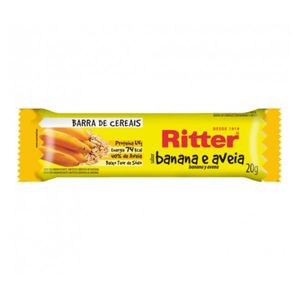 BARRA DE CEREAIS SABOR BANANA E AVEIA 20g RITTER