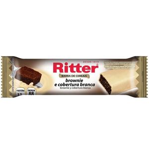 BARRA DE CEREAIS BROWNIE E COBERTURA BRANCA 20g RITTER