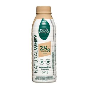 NATURAL WHEY IOGURTE 28g DE PROTEÍNA SABOR COOKIES & CREAM 500g VERDE CAMPO