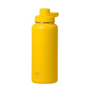 GARRAFA TÉRMICA EM INOX AMARELA 950 ML PACCO