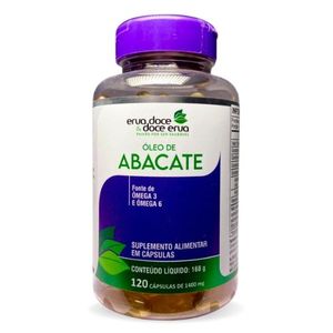 ÓLEO DE ABACATE 1400mg 120 CÁPSULAS  ED&DE LINHO LEV