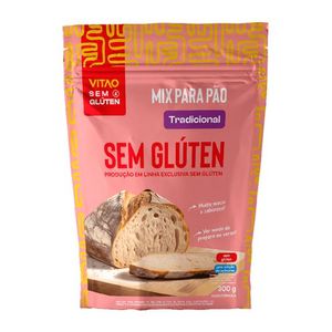 MIX SEM GLÚTEN PARA PÃO TRADICIONAL 300g VITAO