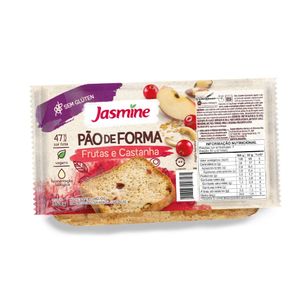 PÃO COM FRUTAS E CASTANHAS SEM GLÚTEN 350g JASMINE