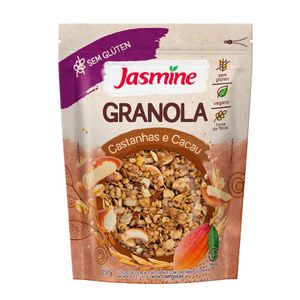 GRANOLA CASTANHA E CACAU SEM GLÚTEN 250g JASMINE