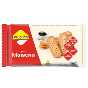 BISCOITO MAISENA ZERO LACTOSE ZERO AÇÚCAR 115g LOWÇUCAR