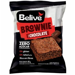 BROWNIE CHOCOLATE ZERO SEM GLÚTEN 40g BELIVE