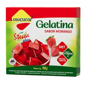 GELATINA C STEVIA MORANGO 10 GR STEVIA
