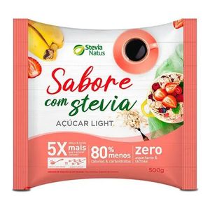 AÇÚCAR LIGHT SABORE COM  STEVIA 500g STEVIA NATUS