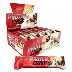 PROTEIN CRISP BAR LEITE NINHO COM AVELÃ 45g INTEGRALMEDICA