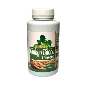 GINKGO BILOBA COM GINSENG 500mg 120 CÁPSULAS MAX ERVAS