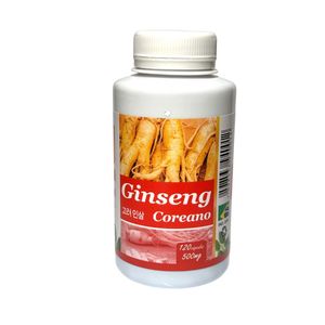 GINSENG COREANO 500mg 120 CÁPSULAS MAX ERVAS